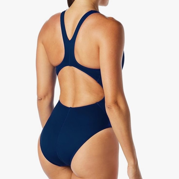 TYR womens navy blue one piece Swimsuit Tyreco Maxfit size 28 NWT - Picture 3 of 6